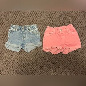 Cat & Jack Light Blue and Pink Kids Shorts